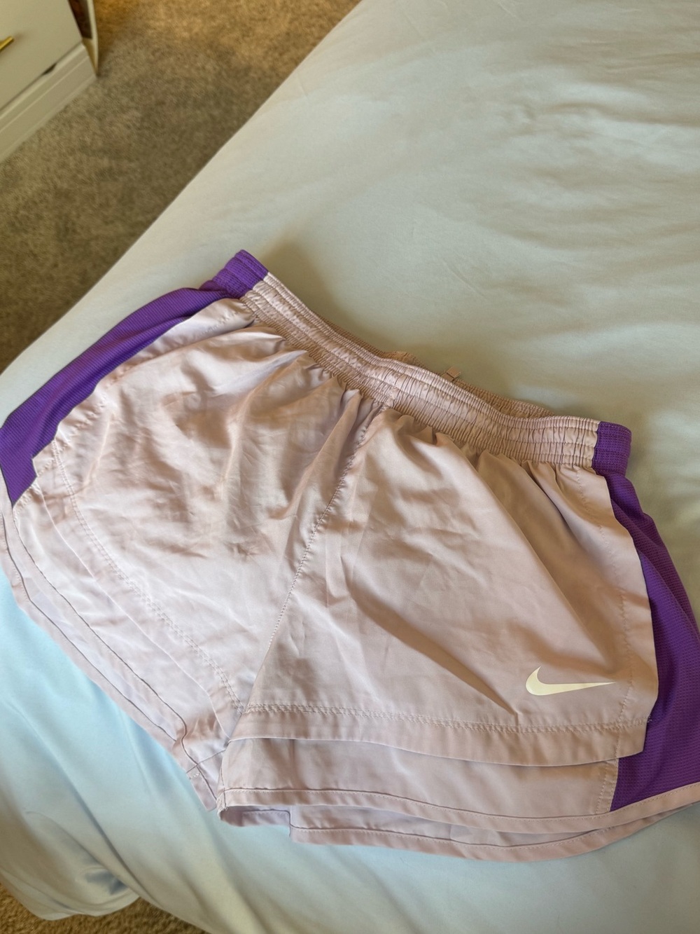 Nike Women's Light purple Running Shorts with Purple Trim